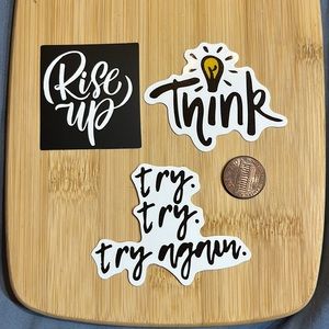 STICKERS DECORATE/PERSONALIZE items for cell phone, cups, coolers, water bottles